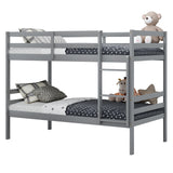 Twin Bunk Bed Children Wooden Bunk Beds Solid Hardwood