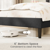 Twin/Full/Queen Size Upholstered Platform Bed Frame with High Headboard