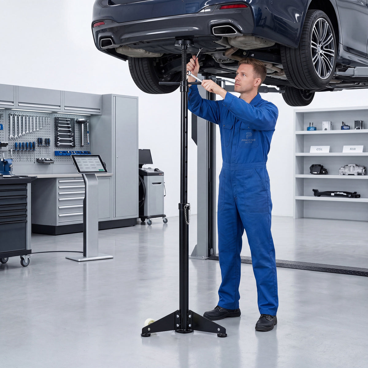 Underhoist Support Stand for Vehicle Components Support