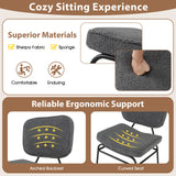 Upholstered Accent Chair Sherpa Reading Chair with Sponge Padding