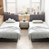 Upholstered Headboard for Twin Size Bed with Fabric Upholstery