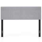 Upholstered Headboard Queen/Full Size Vertical Quilted Linen Fabric Bed Frame Mount Panel