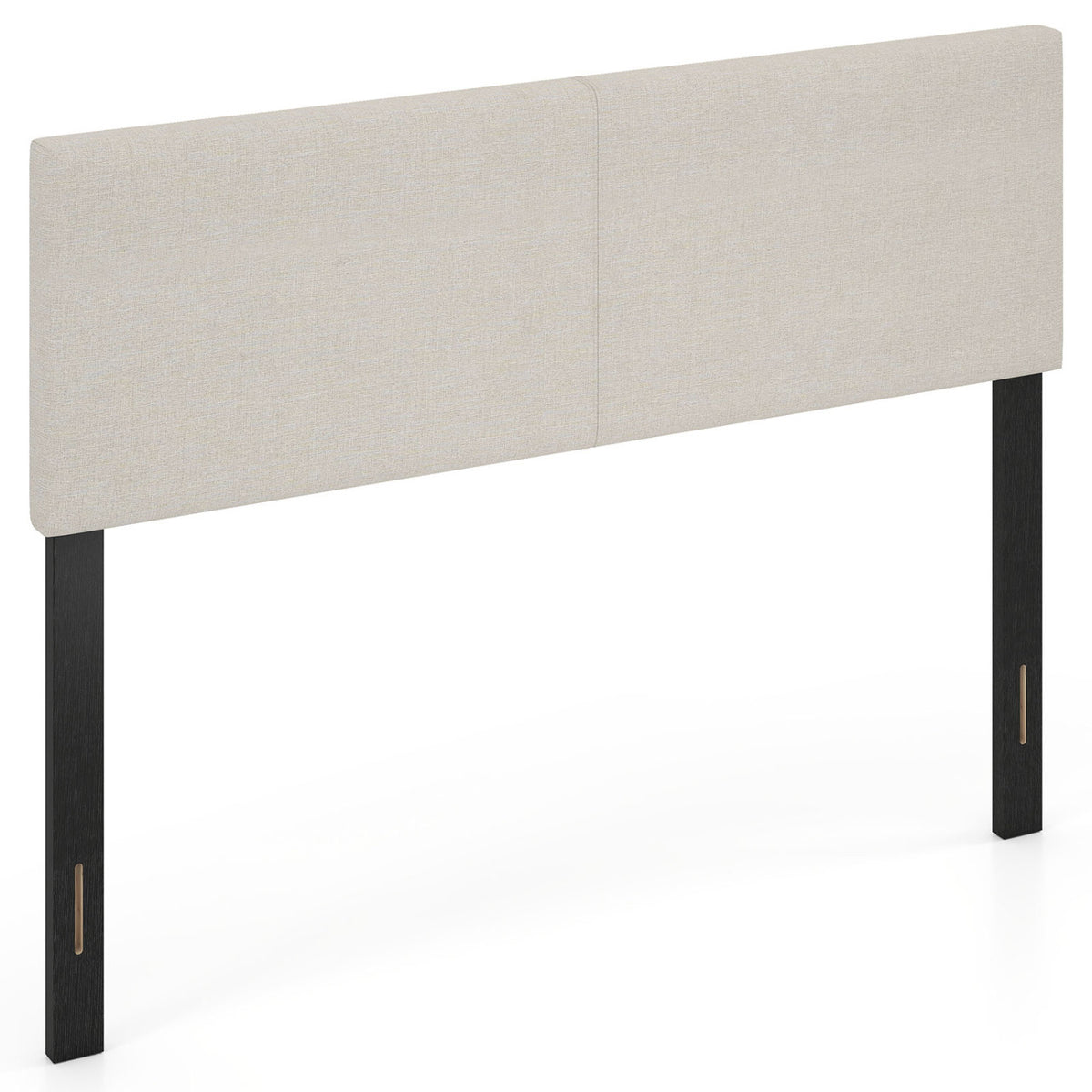 Upholstered Headboard Queen/Full Size Vertical Quilted Linen Fabric Bed Frame Mount Panel