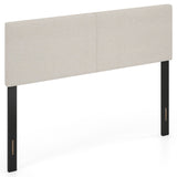 Upholstered Headboard Queen/Full Size Vertical Quilted Linen Fabric Bed Frame Mount Panel