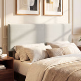 Upholstered Headboard Queen/Full Size Vertical Quilted Linen Fabric Bed Frame Mount Panel