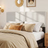 Upholstered Headboard Queen/Full Size Vertical Quilted Linen Fabric Bed Frame Mount Panel