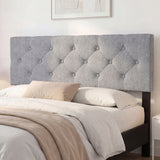 Upholstered Headboard Queen/Full Size Tufted Linen Fabric Bed Frame Mount Panel