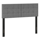 Upholstered Headboard with Adjustable Width for Full/Queen Size Beds-Dark Gray
