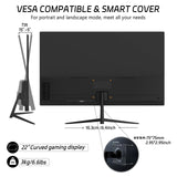 Rehisk 22Inch 75Hz Full HD 1080P Computer Monitor - RE221KV1