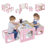 Versatile Kids Table and Chairs Set for Toddlers Ages 1-5