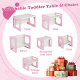 Versatile Kids Table and Chairs Set for Toddlers Ages 1-5