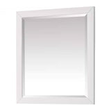 32-in x 28-in Bathroom Wall Mirror with White Solid Wood Frame