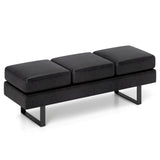 Waiting Room Bench Seating Long Bench with Metal Frame Leg
