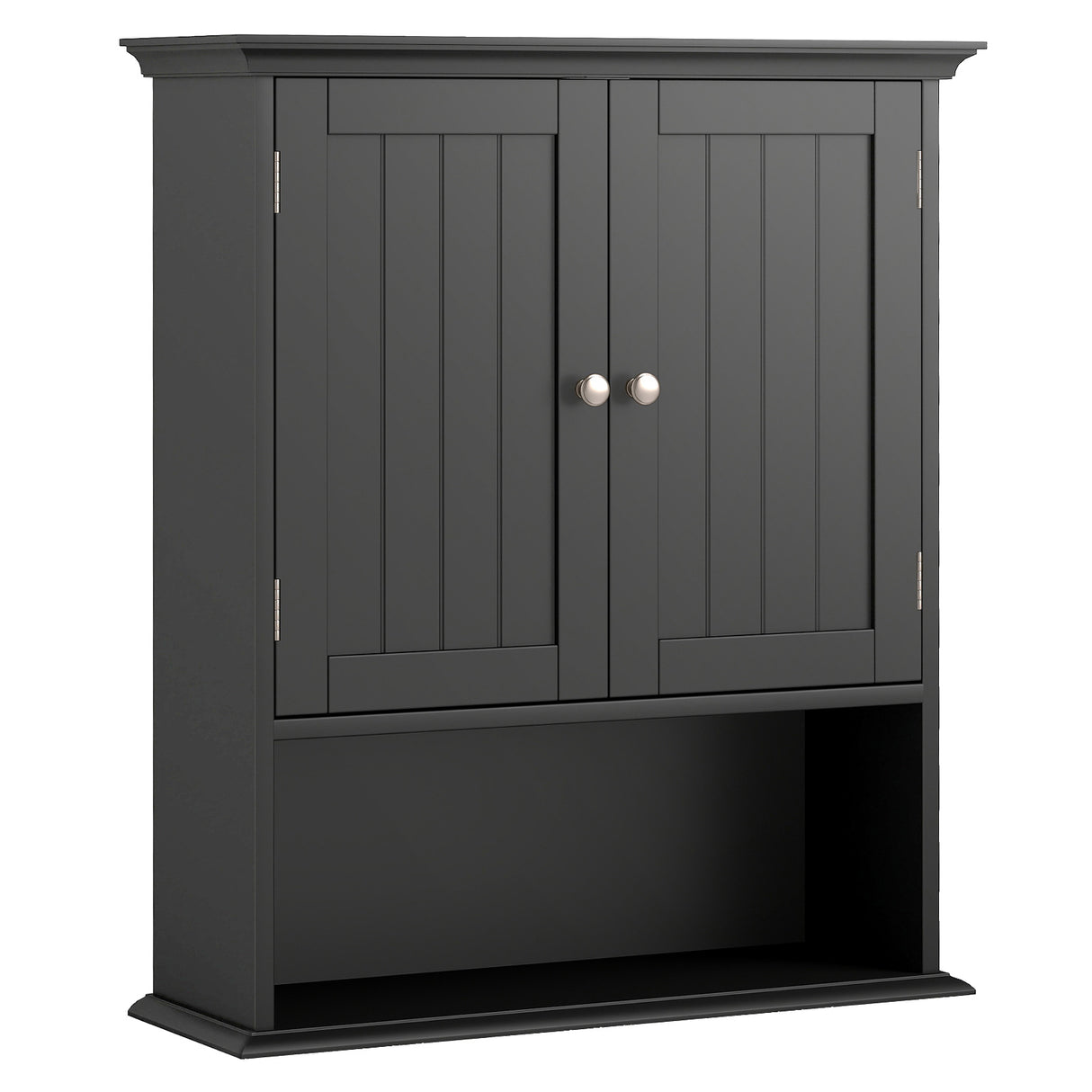 Wall Mount Bathroom Cabinet Storage Organizer with Doors and Shelves