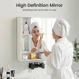 Wall Mounted  Bathroom Cabinet with Mirror Single Door