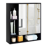 Wall Mounted  Bathroom Cabinet with Mirror Single Door