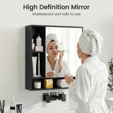 Wall Mounted  Bathroom Cabinet with Mirror Single Door