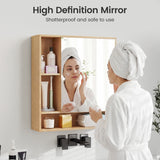 Wall Mounted  Bathroom Cabinet with Mirror Single Door