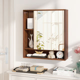 Wall Mounted  Bathroom Cabinet with Mirror Single Door