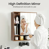 Wall Mounted  Bathroom Cabinet with Mirror Single Door