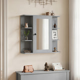 Wall Mounted Bathroom Medicine Cabinet with Mirror and Shelves