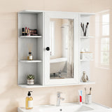 Wall Mounted Bathroom Medicine Cabinet with Mirror and Shelves