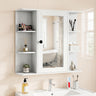 Wall Mounted Bathroom Medicine Cabinet with Mirror and Shelves