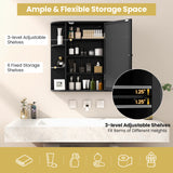 Multipurpose Mount Wall Mirror Bathroom Storage Cabinet