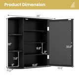 Multipurpose Mount Wall Mirror Bathroom Storage Cabinet