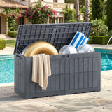 Waterproof Lockable Outdoor Deck Box for Tools Cushions Pool