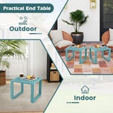 Weather Resistant Adirondack Outdoor Side Table Set of 2