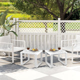 Weather Resistant Adirondack Outdoor Side Table Set of 2