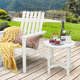 18 Inch Round Weather-Resistant Adirondack Side Table