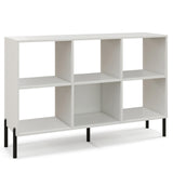 Open-Back Bookshelf with Drawer for Study
