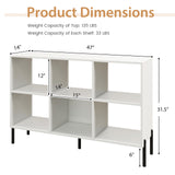 Open-Back Bookshelf with Drawer for Study