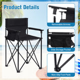 Portable 38 Inch Oversized High Camping Fishing Folding Chair