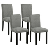 Wooden Dining Chairs Set of 2/4 with Bent Wood Legs
