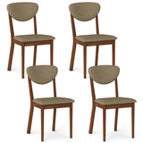 Wooden Dining Chairs Set of 4 with Padded Seat Back for Dining Room