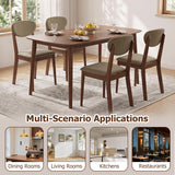 Wooden Dining Chairs Set of 4 with Padded Seat Back for Dining Room