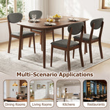 Wooden Dining Chairs Set of 4 with Padded Seat Back for Dining Room