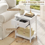 Wooden Storage Shelf with Drawer for Bedroom and Living Room
