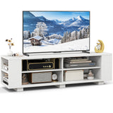 Console Storage Entertainment Media Wood TV Stand