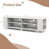 Console Storage Entertainment Media Wood TV Stand