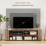 Console Storage Entertainment Media Wood TV Stand