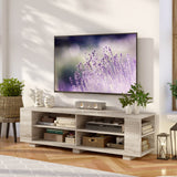 Console Storage Entertainment Media Wood TV Stand