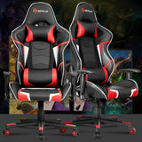 Lumbar Support  Massage Gaming Reclining Racing Chair