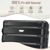 Hardshell Luggage Set 3 Piece, Durable ABS+PC Travel Suitcase with
