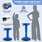 Adjustable Active Learning Stool Sitting Home Office Wobble Chair with Cushion Seat