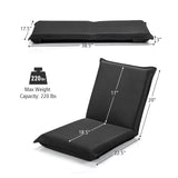 Adjustable 6 Positions Folding Lazy Man Sofa Chair Floor Chair