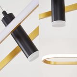 Aluminum Kitchen Island Pendant Lights with 4 LED Lamps
